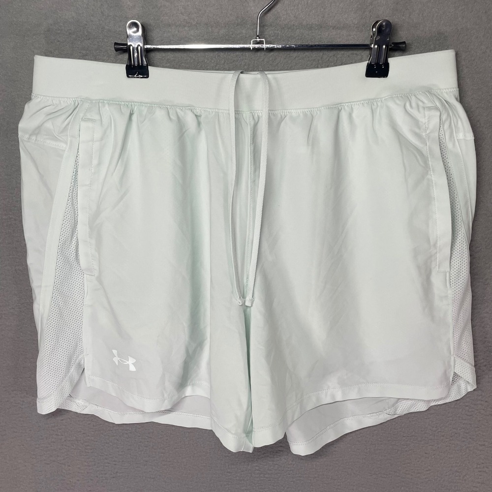 Under Armour Running Shorts Women XL Mint Green 1361492